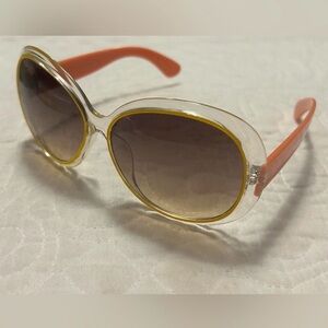 Retro Chic Orange and Yellow Sunglasses